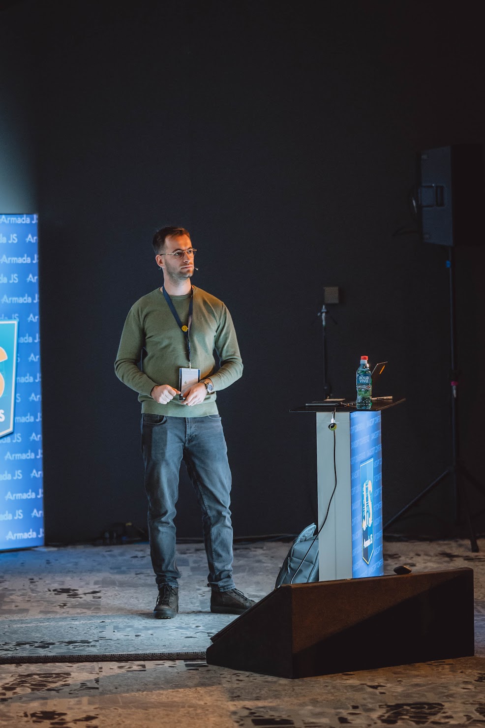 Miho at a conference Miho at a conference